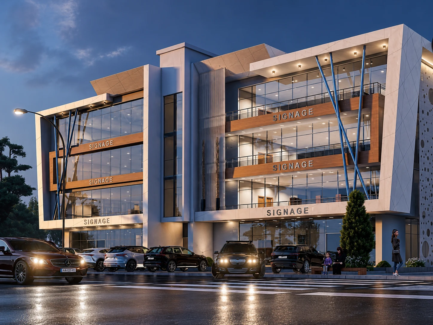 Architectural visualisation of a commercial development